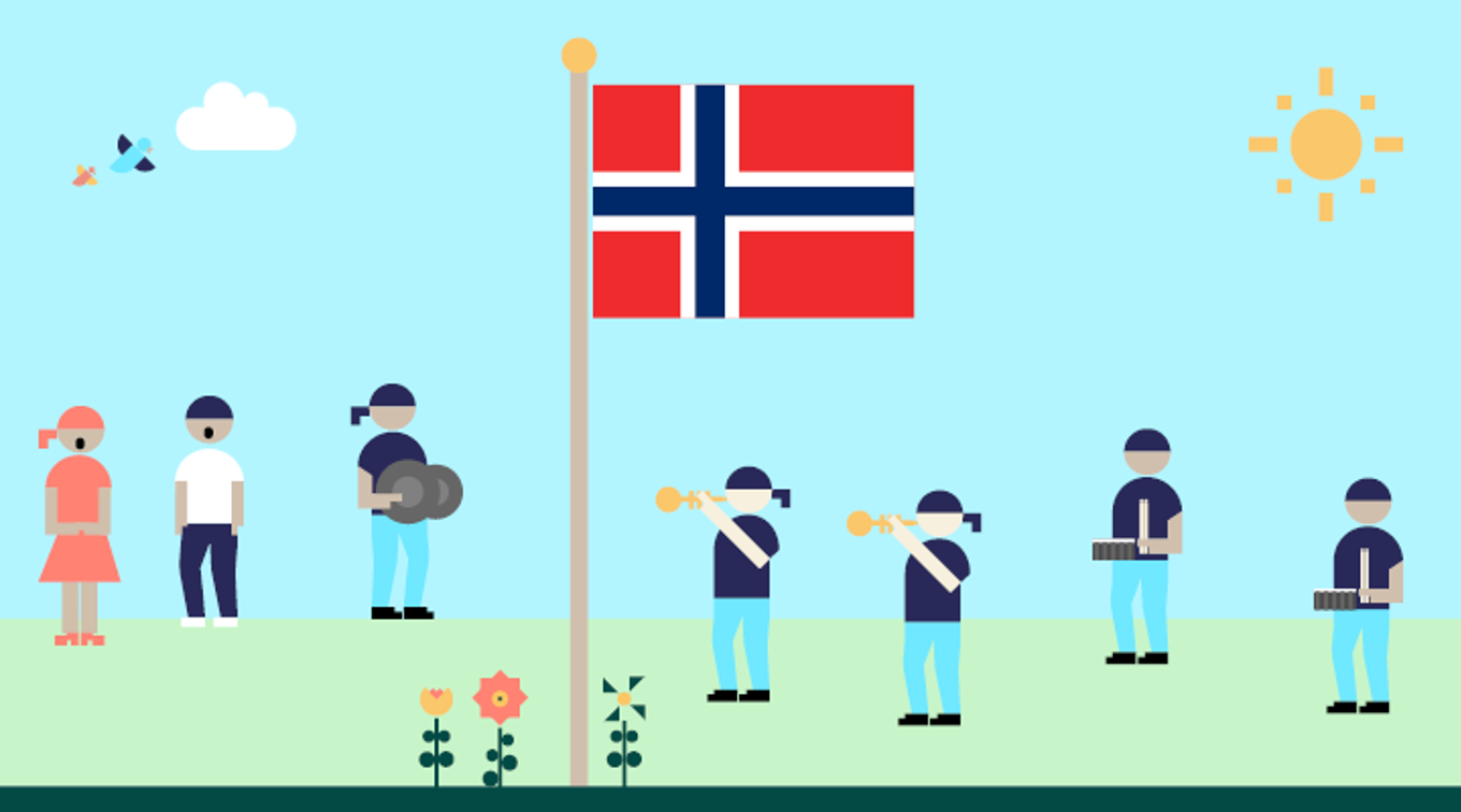 17. mai-illustrasjon