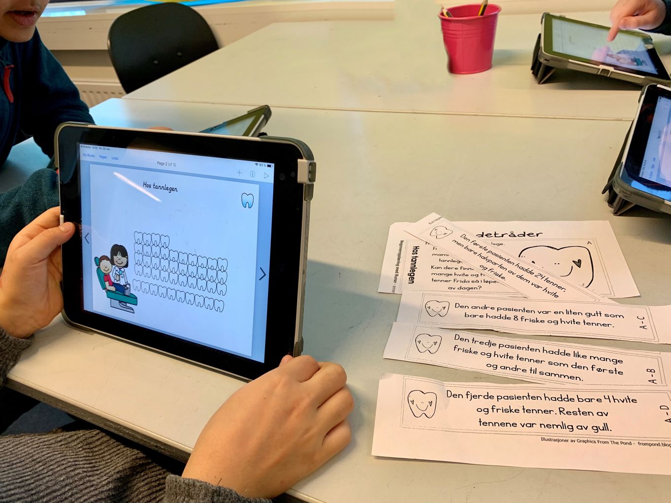 Læringsbrett i bruk på 3. trinn. Læringsbrett i bruk på 3. trinn.