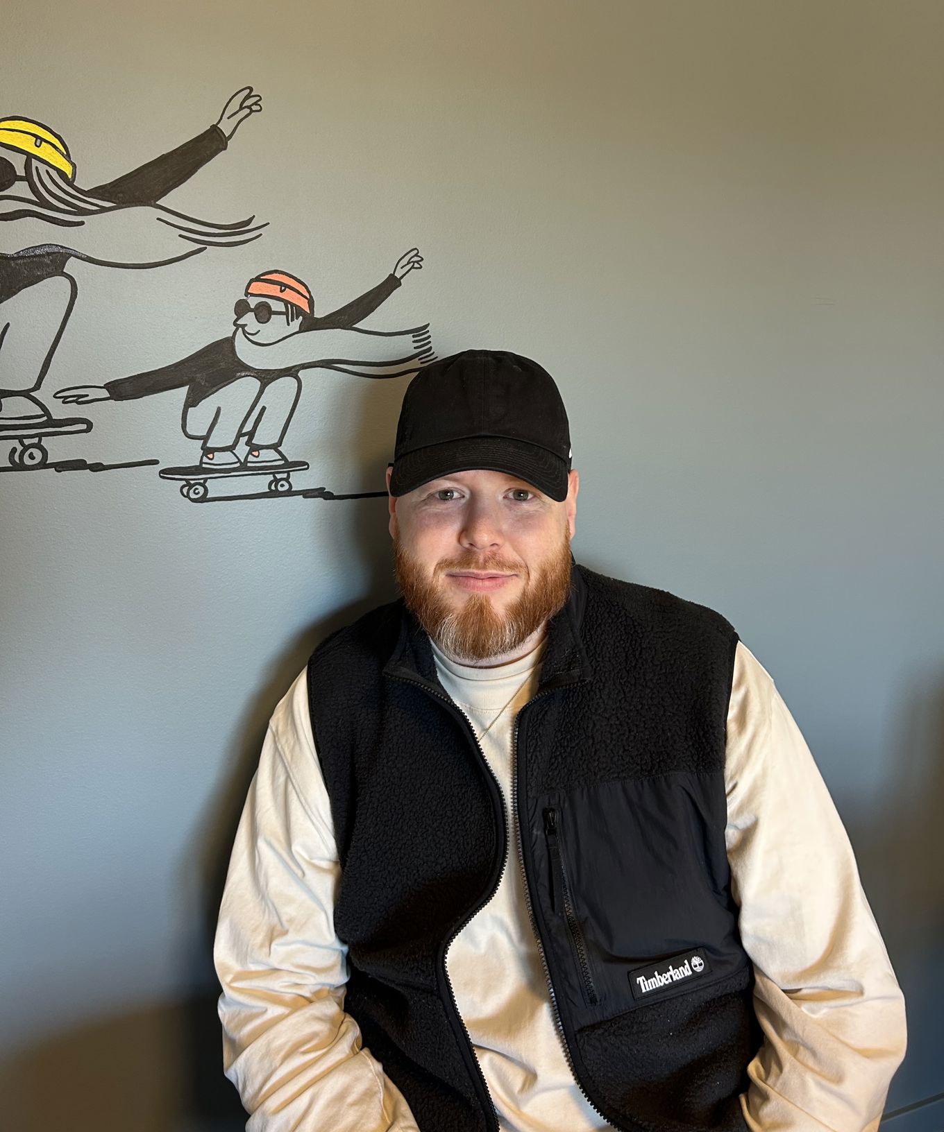 en person med hatt