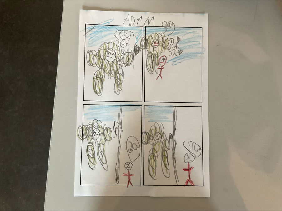 En tegning på en whiteboard