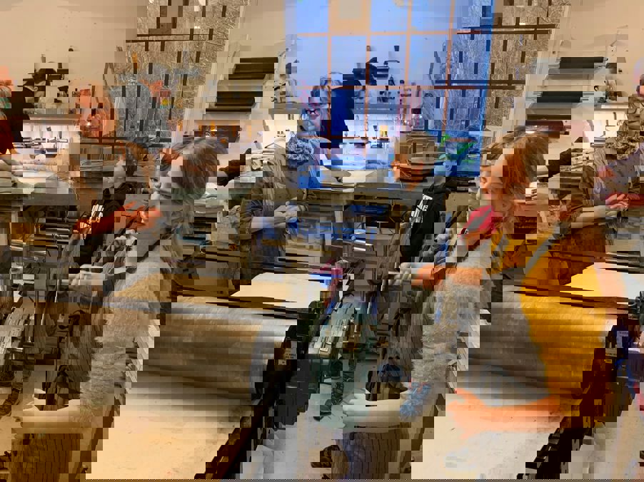 Norske Grafikeres Verksted – tungt arbeid (foto: Hanne) Norske Grafikeres Verksted – tungt arbeid (foto: Hanne)